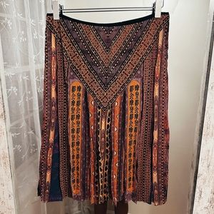 Vintage 90s Vivienne Tam Carwash Dragon Floral Skirt Size 3